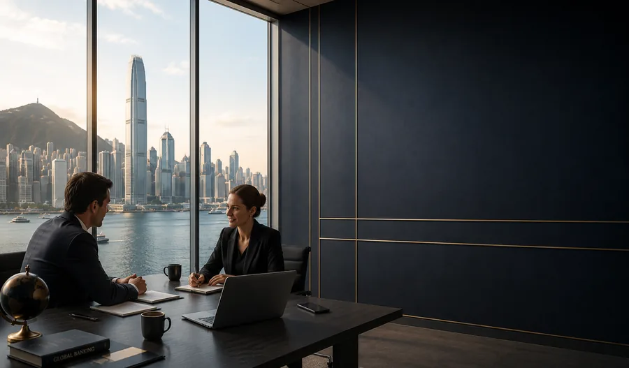 Advisers in a harbour-front meeting room